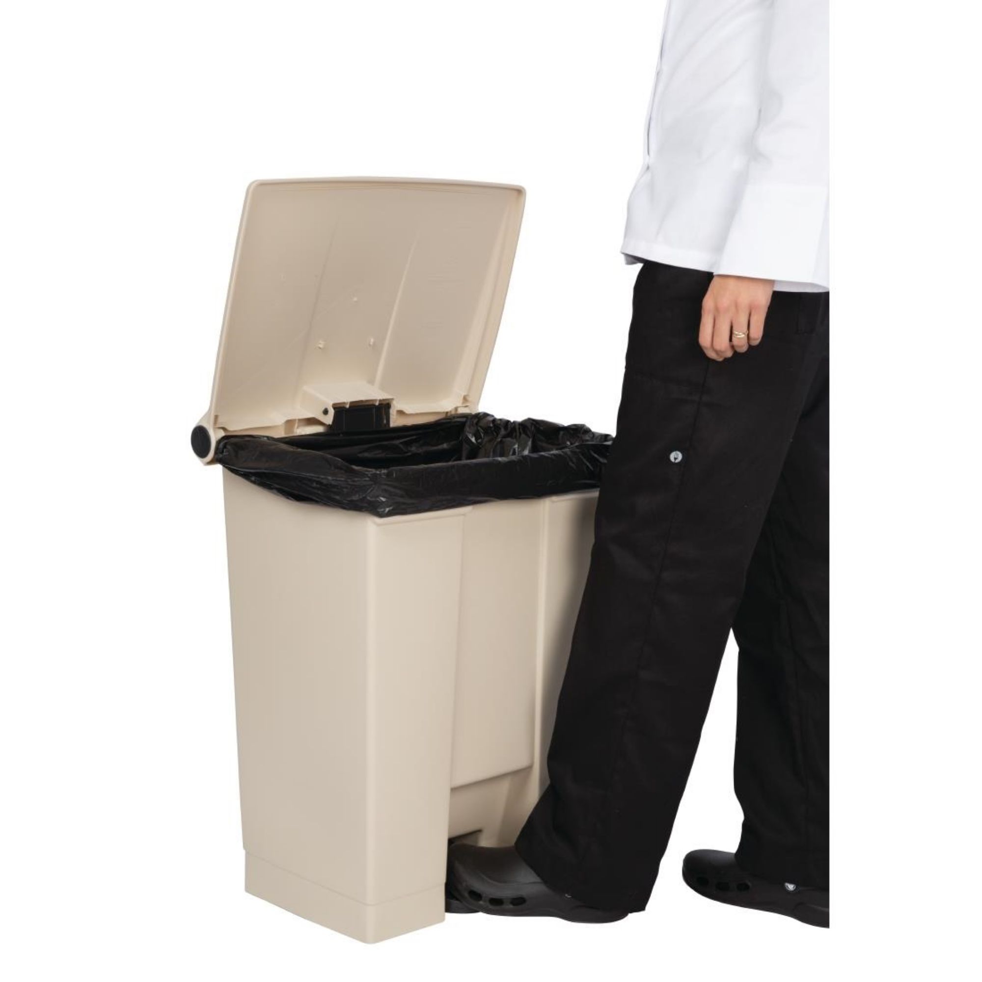 Picture of Rubbermaid Step-On Pedal Bin 68Ltr - Beige