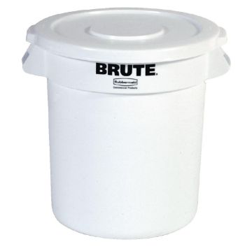 Picture of Rubbermaid Round BRUTE Container 121Ltr Container White