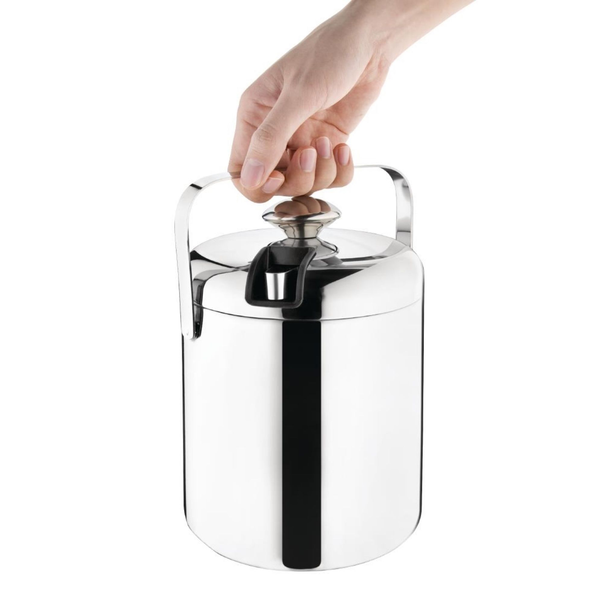 Picture of Olympia Ice Bucket with Lid and Tongs 1.23Ltr