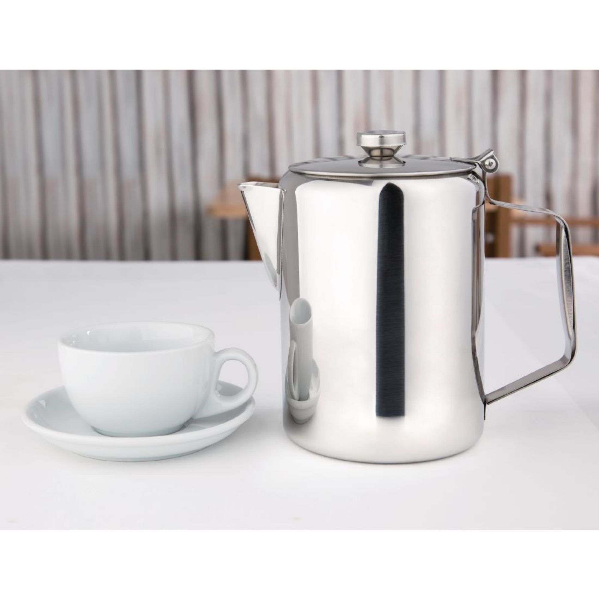 Picture of Olympia Concorde Stainless Steel Coffee Pot 2Ltr