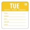Picture of Hygiplas Removable Day of the Week Label Tuesday (Pack of 500)