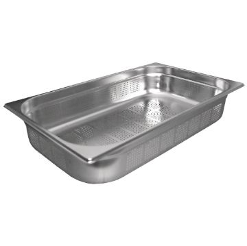 Picture of Vogue Stainless Steel Perforated 1/1 Gastronorm Tray 200mm