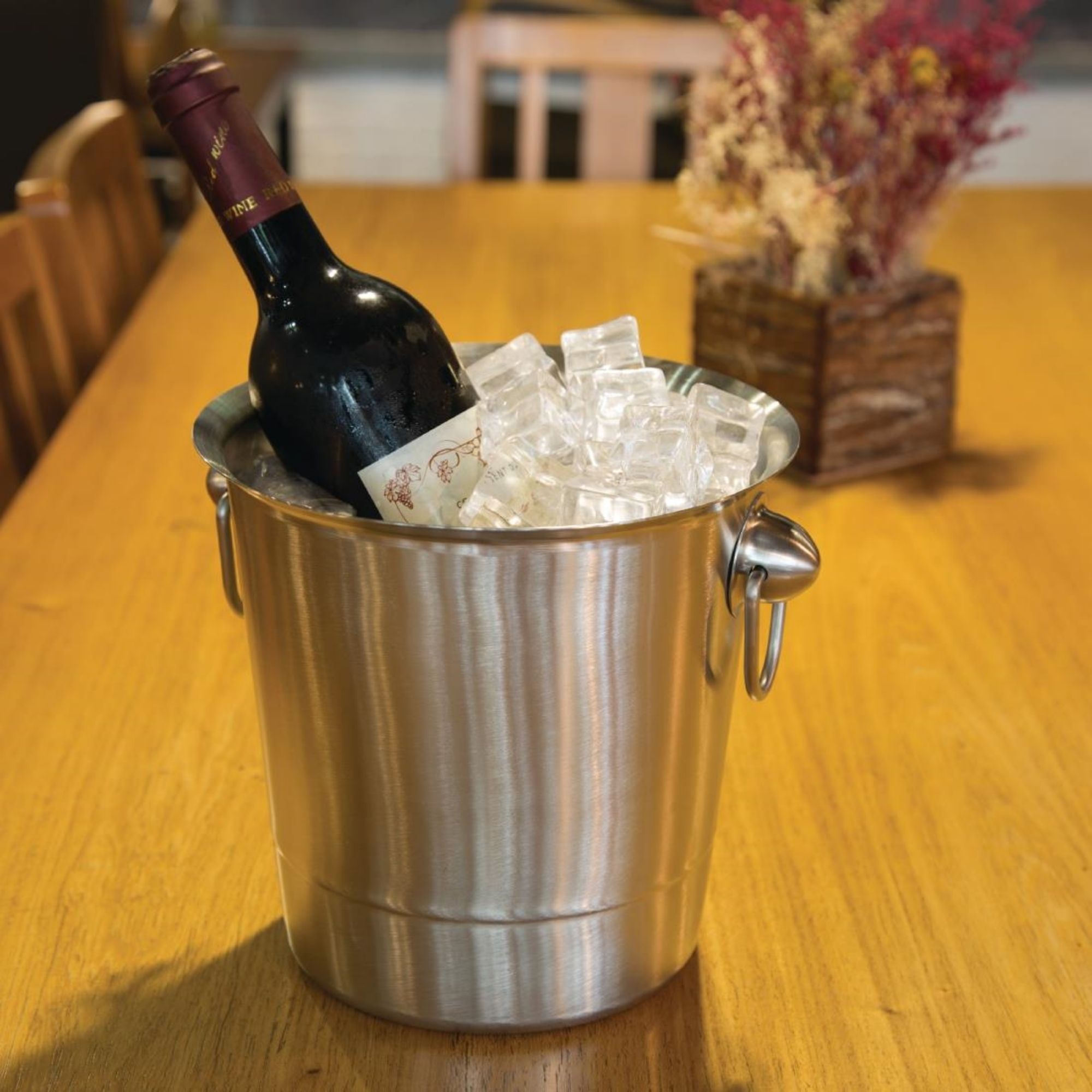 Picture of Olympia Brushed Stainless Steel Wine and Champagne Bucket
