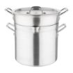 Picture of Vogue Aluminium Double Boiler Pan With Lid 28cm