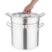 Picture of Vogue Aluminium Double Boiler Pan With Lid 28cm