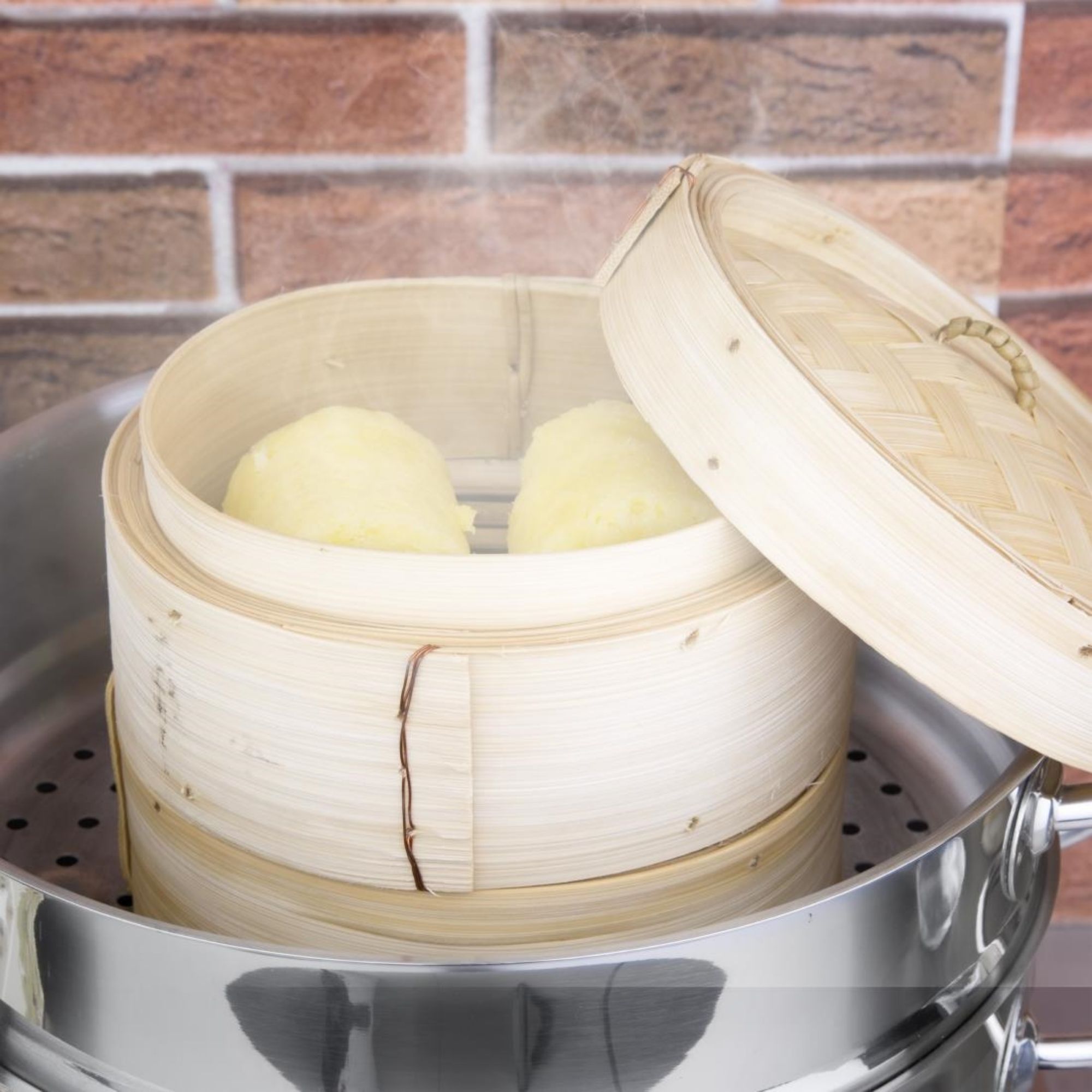 Picture of Vogue Bamboo Food Steamer 152mm