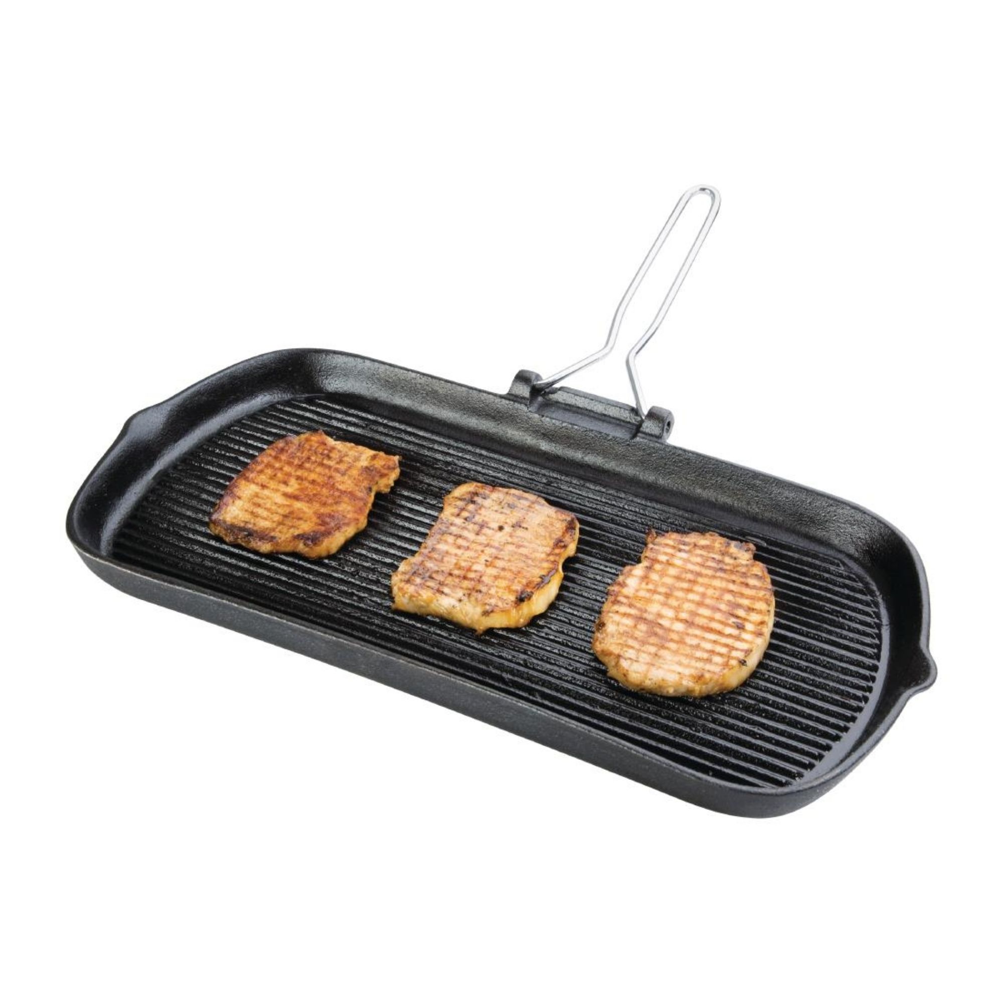 Picture of Vogue Cast Iron Grill Pan 22cm