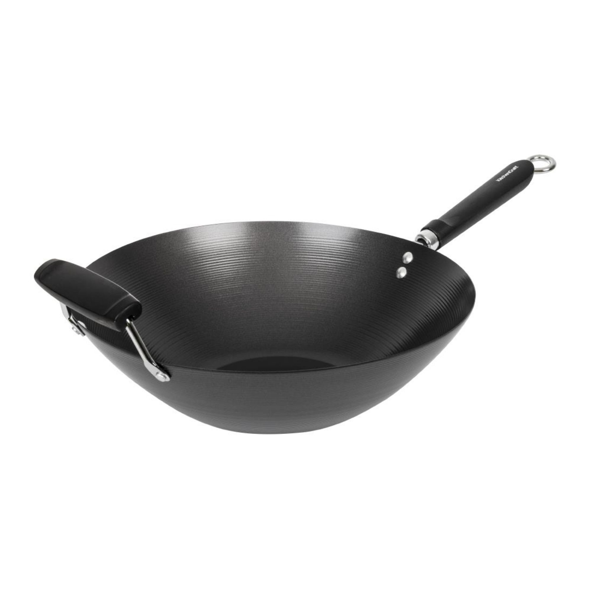 Picture of Kitchen Craft Non Stick Flat Base Wok 356mm