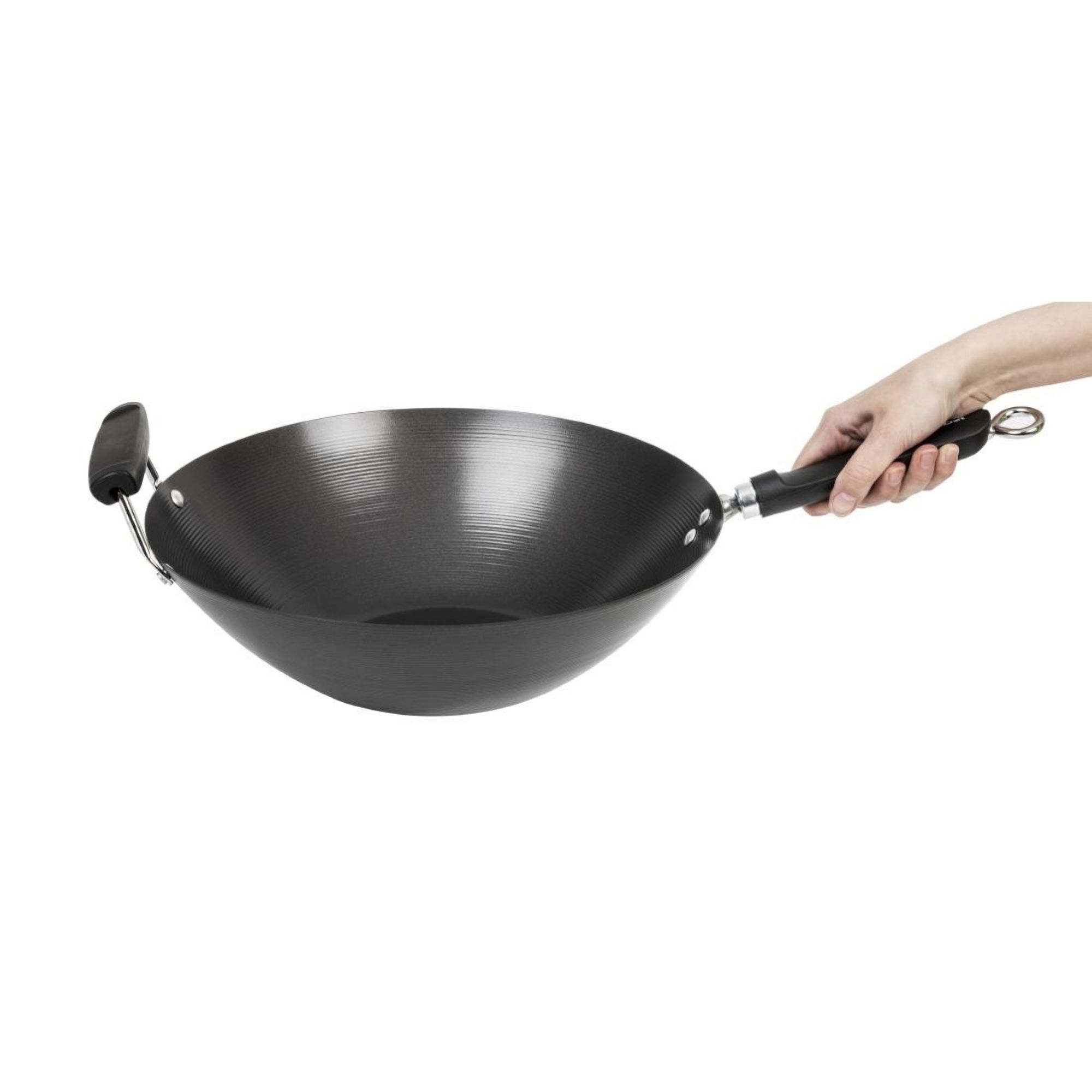 Picture of Kitchen Craft Non Stick Flat Base Wok 356mm