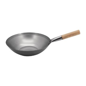 Picture of Vogue Mild Steel Wok Flat Base 330mm