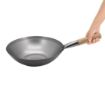 Picture of Vogue Mild Steel Wok Flat Base 330mm