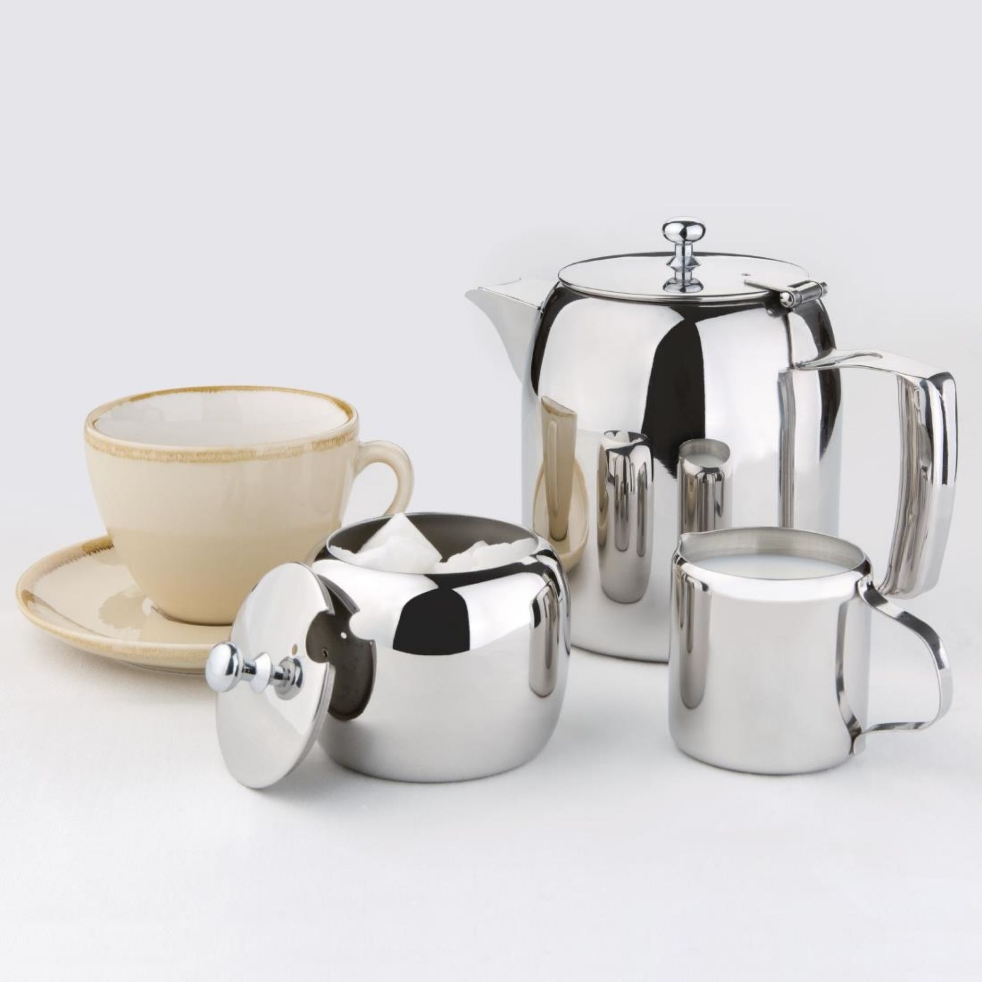 Picture of Olympia Cosmos Stainless Steel Teapot 910ml