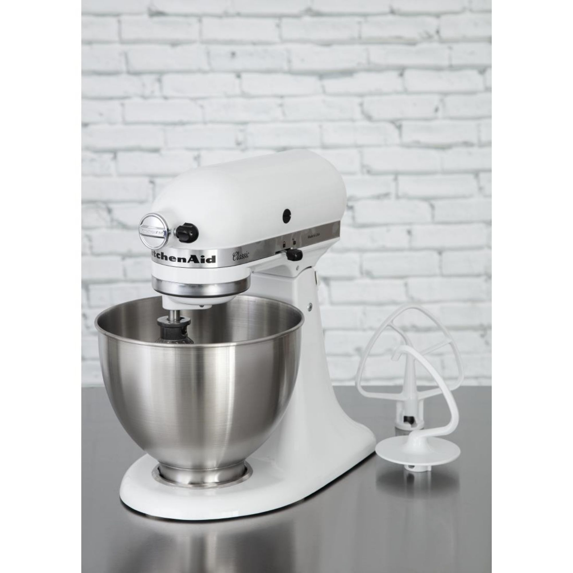 Picture of KitchenAid K45 Classic Tilt-Head Stand Mixer 4.3Ltr White 5K45SSBWH