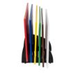 Picture of Hygiplas Low Density Chopping Board Set with Rack 450x300x10mm (Pack of 6)