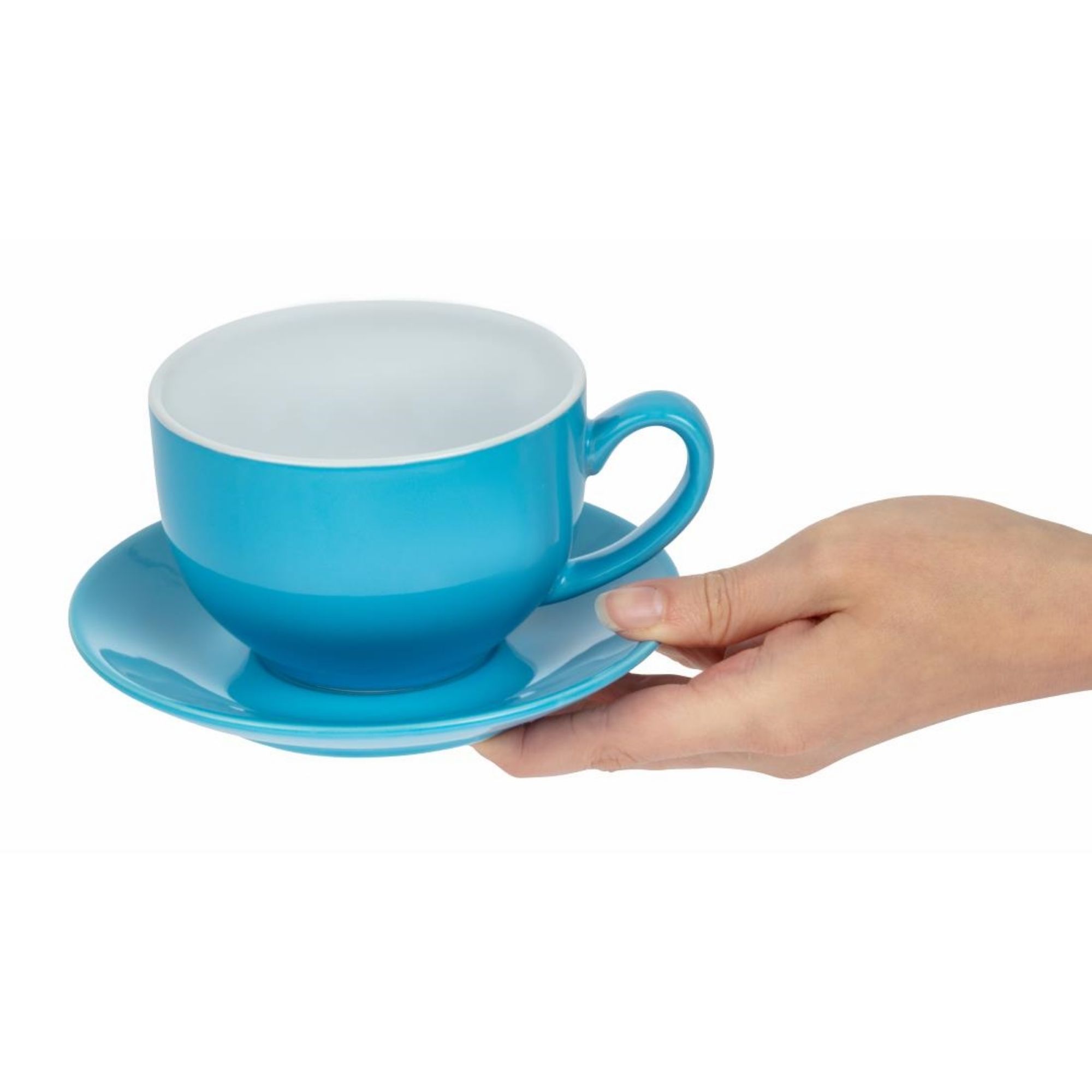 Picture of Olympia Cafe Cappuccino Cup Blue - 340ml 11.5fl oz (Box 12)