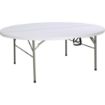 Picture of Bolero Round PE Centre Folding Table White 6ft - HC270