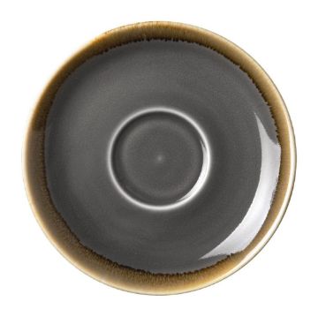 Picture of Olympia Kiln Cappuccino Saucer Smoke 140mm (Pack of 6)