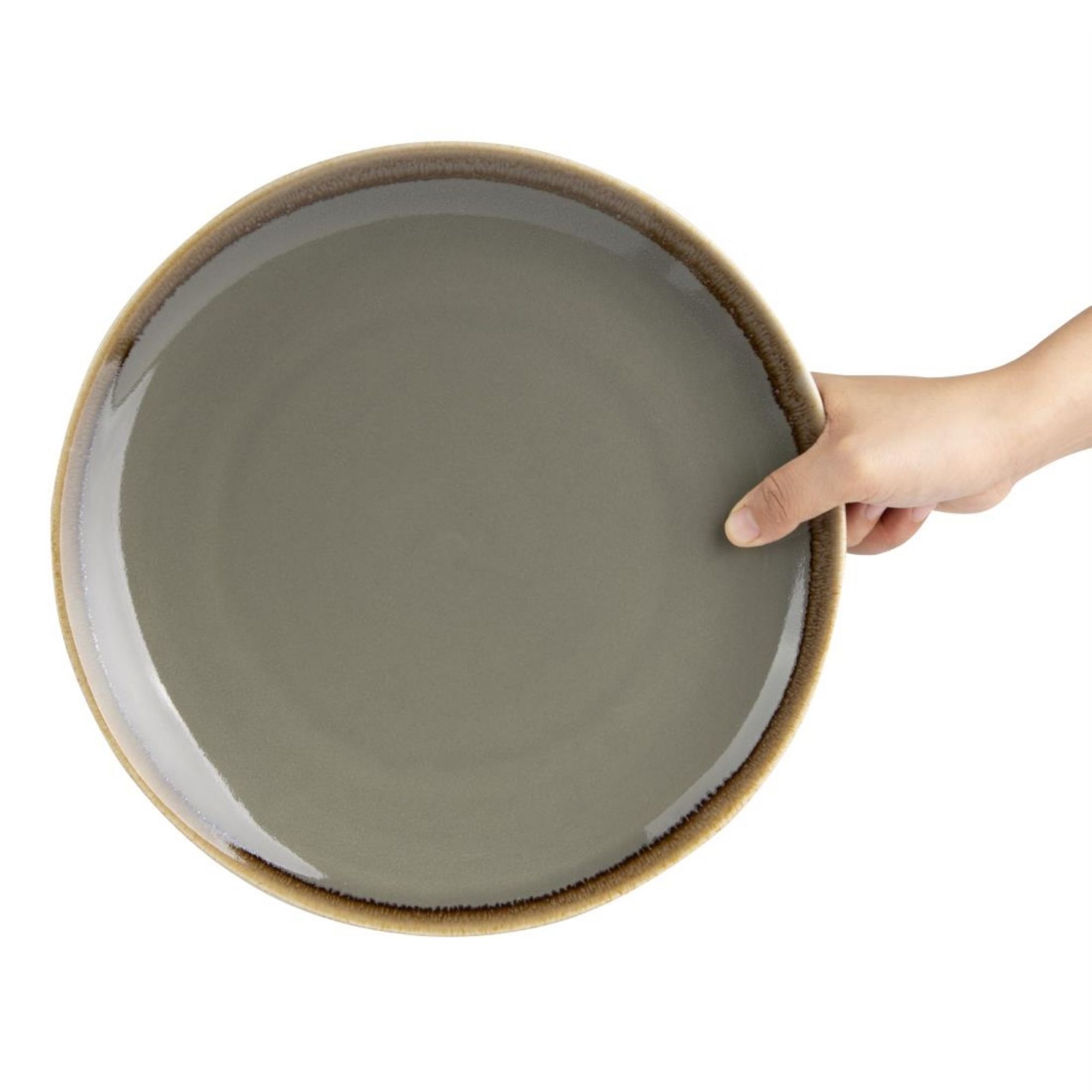 Picture of Olympia Kiln Round Coupe Plate Smoke 280mm (4 Pack)