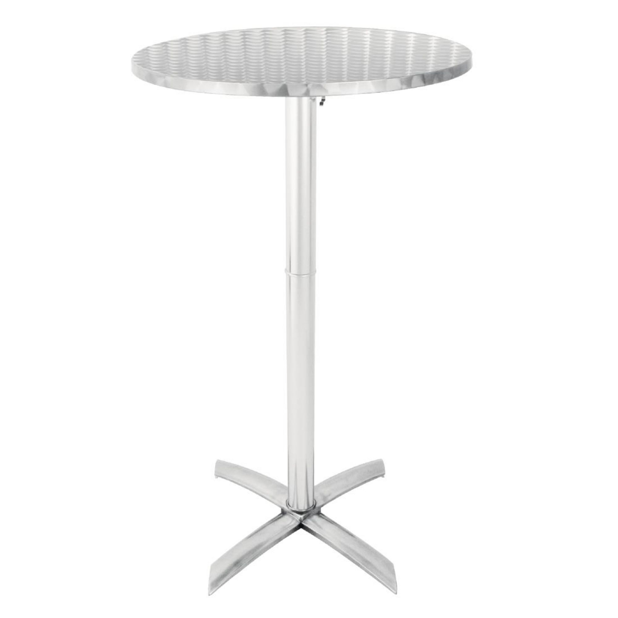 Picture of Bolero Round Flip Top Poseur Table Stainless Steel 600mm