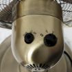 Picture of Status 16" Oscillating Antique Brass Stand Fan