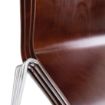 Picture of Bolero Square Back Side Chair Dark Chocolate Finish (Pack of 4)