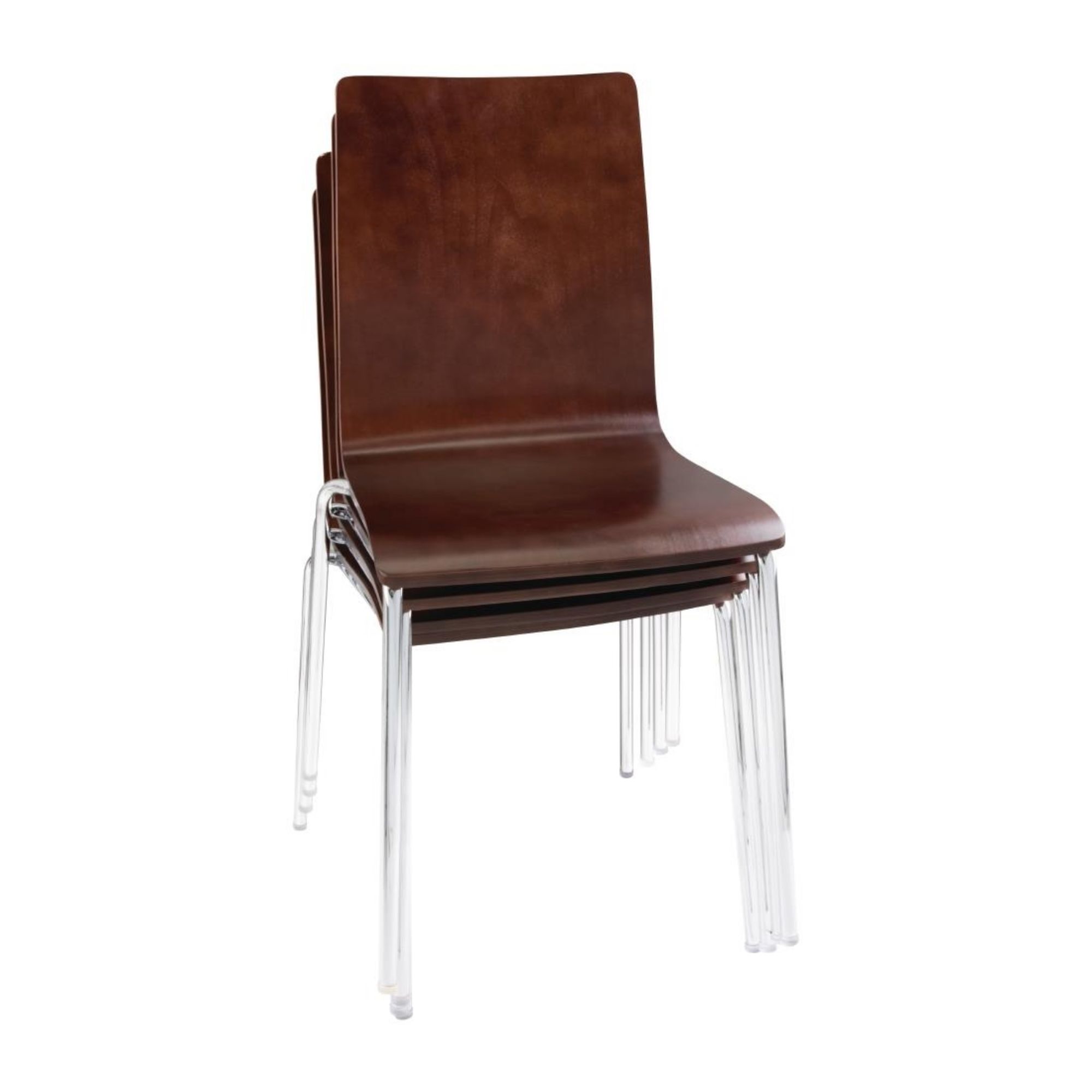 Picture of Bolero Square Back Side Chair Dark Chocolate Finish (Pack of 4)