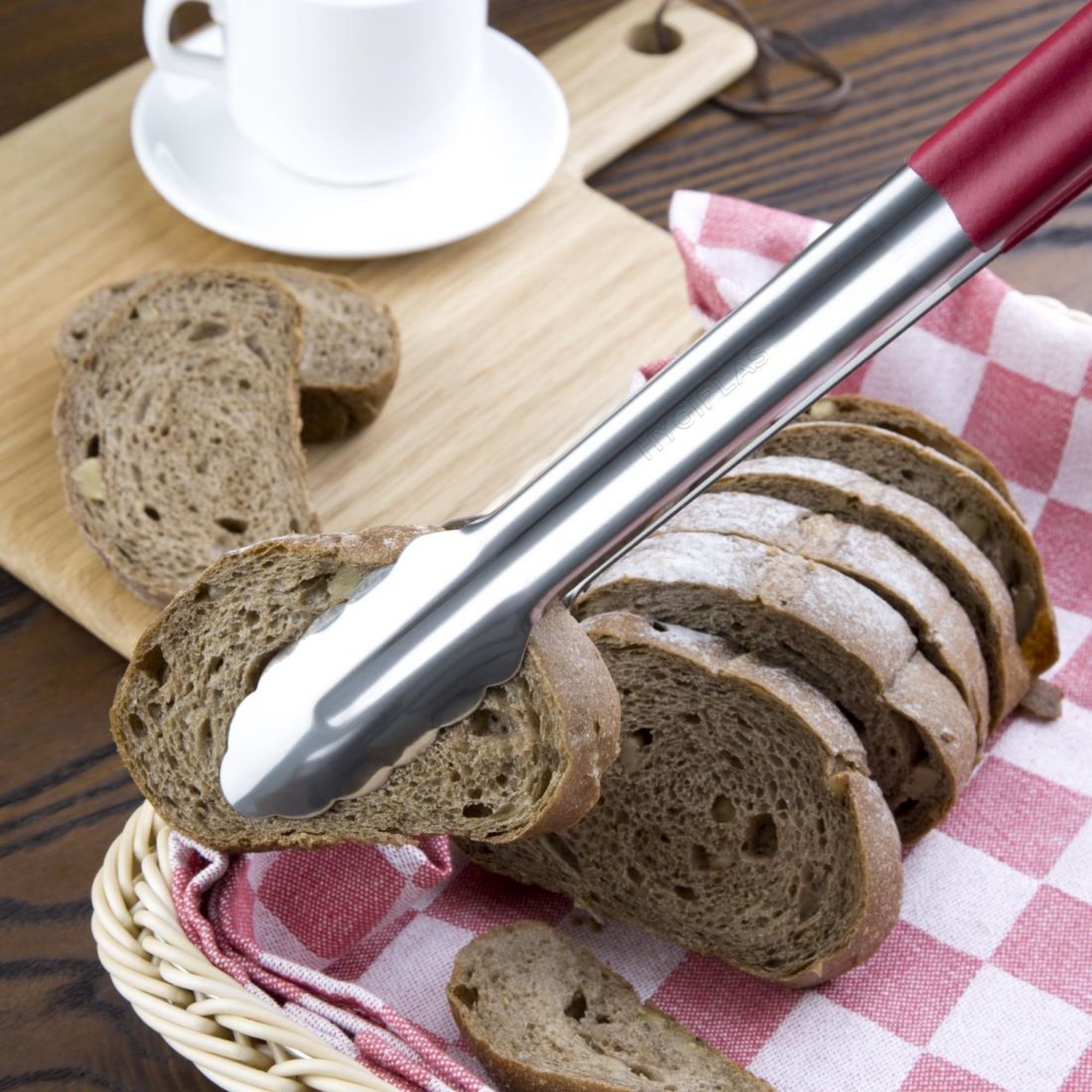 Picture of Hygiplas Colour Coded Serving Tong Red 405mm