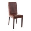 Picture of Bolero Faux Leather Dining Chair Antique Brown (Pack of 2)
