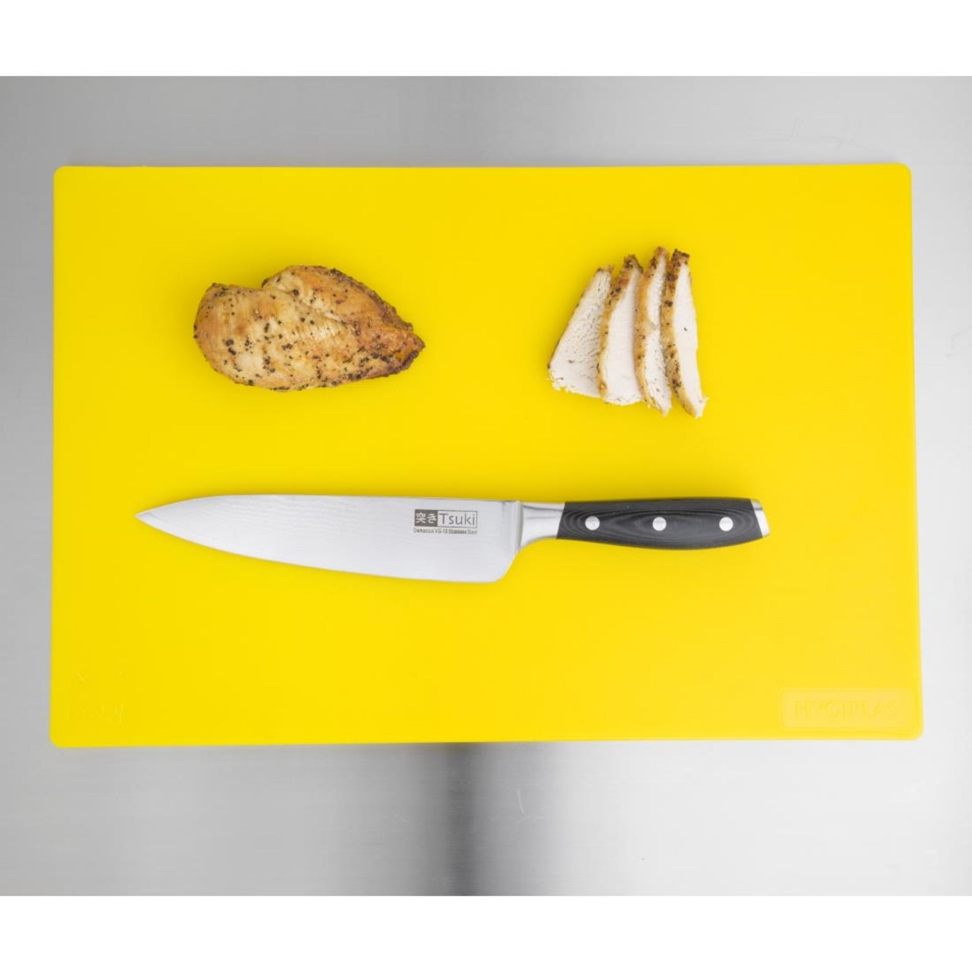 Picture of Hygiplas Low Density Antibacterial Chopping Board Yellow 450x300x10mm