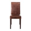 Picture of Bolero Faux Leather Dining Chair Antique Brown (Pack of 2)