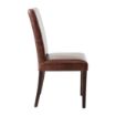 Picture of Bolero Faux Leather Dining Chair Antique Brown (Pack of 2)