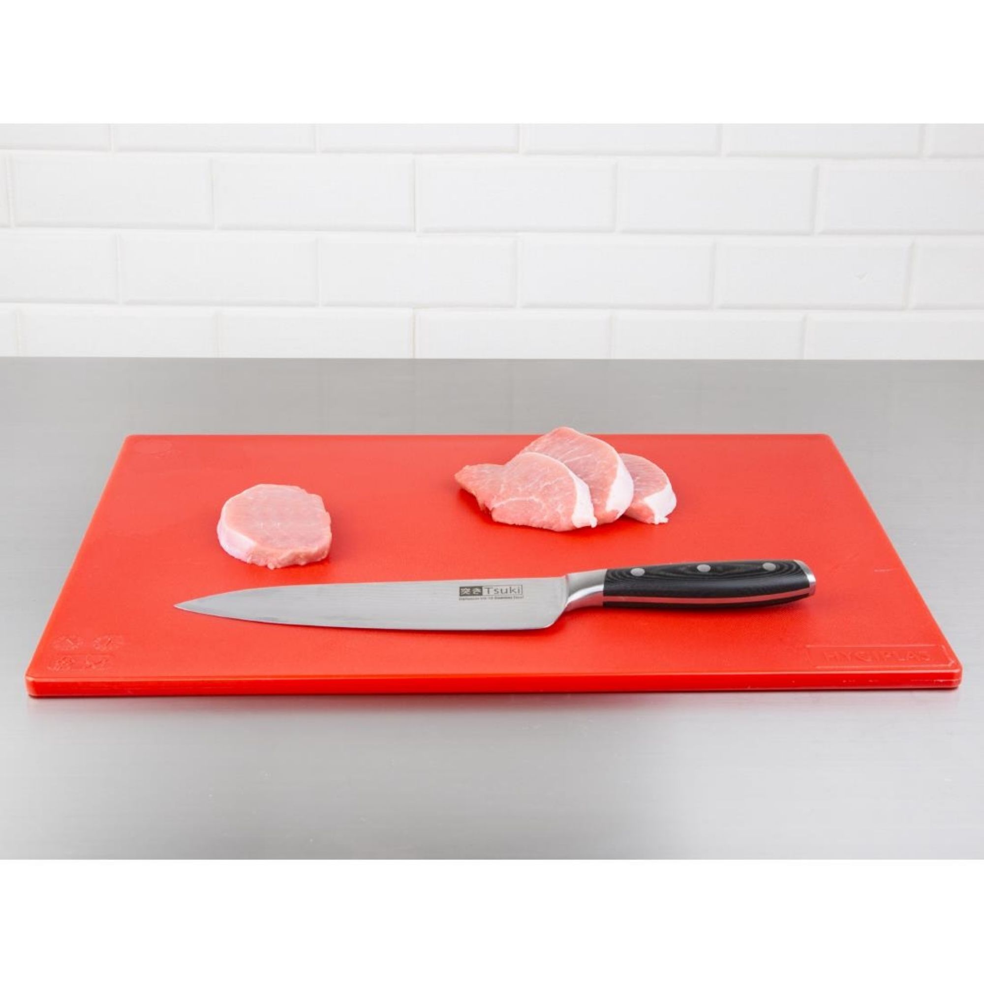 Picture of Hygiplas Low Density Antibacterial Chopping Board Red 450x300x10mm