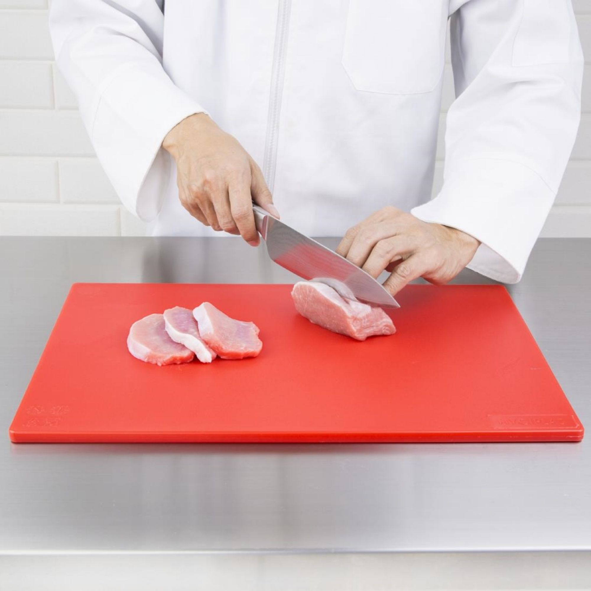 Picture of Hygiplas Low Density Antibacterial Chopping Board Red 450x300x10mm