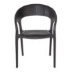 Picture of Bolero PP Rattan Wraparound Armchairs (Pack of 4)
