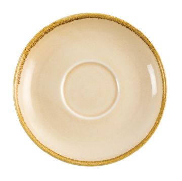 Picture of Olympia Kiln Cappuccino Saucer Sandstone 160mm (Pack of 6)