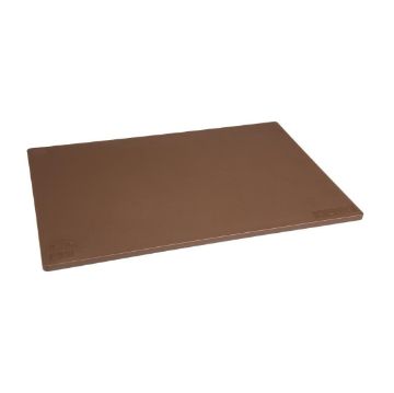 Picture of Hygiplas Low Density Antibacterial Chopping Board Brown 450x300x10mm
