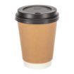 Picture of Fiesta Recyclable Coffee Cups Double Wall Kraft 340ml / 12oz (Pack of 25) - GP437