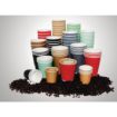 Picture of Fiesta Recyclable Coffee Cups Ripple Wall Turquoise 225ml / 8oz (Pack of 500)