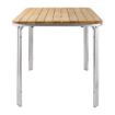 Picture of Bolero Square Ash and Aluminium Table 700mm