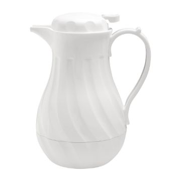Picture of Olympia Insulated Swirl Jug White 2Ltr