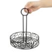 Picture of Olympia Wire Condiment Holder Black