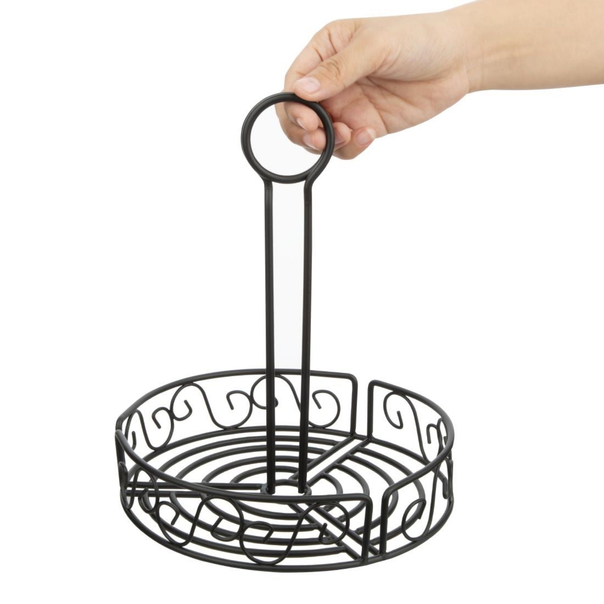 Picture of Olympia Wire Condiment Holder Black