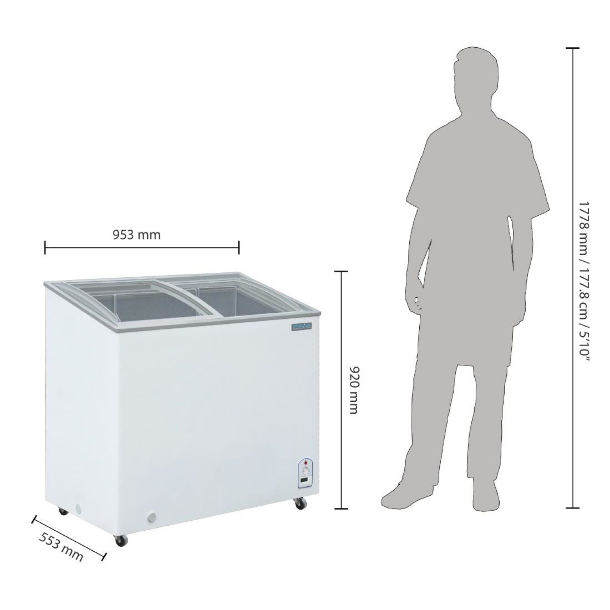 Picture of Polar G-Series Display Chest Freezer 200Ltr