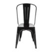 Picture of Bolero Bistro Steel Side Chairs Black (Pack of 4)