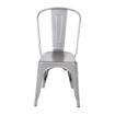 Picture of Bolero Bistro Steel Side Chairs Gun Metal Grey (Pack of 4)