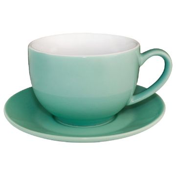 Picture of Olympia Cafe Cappuccino Cup Aqua - 340ml 11.5fl oz (Box 12)