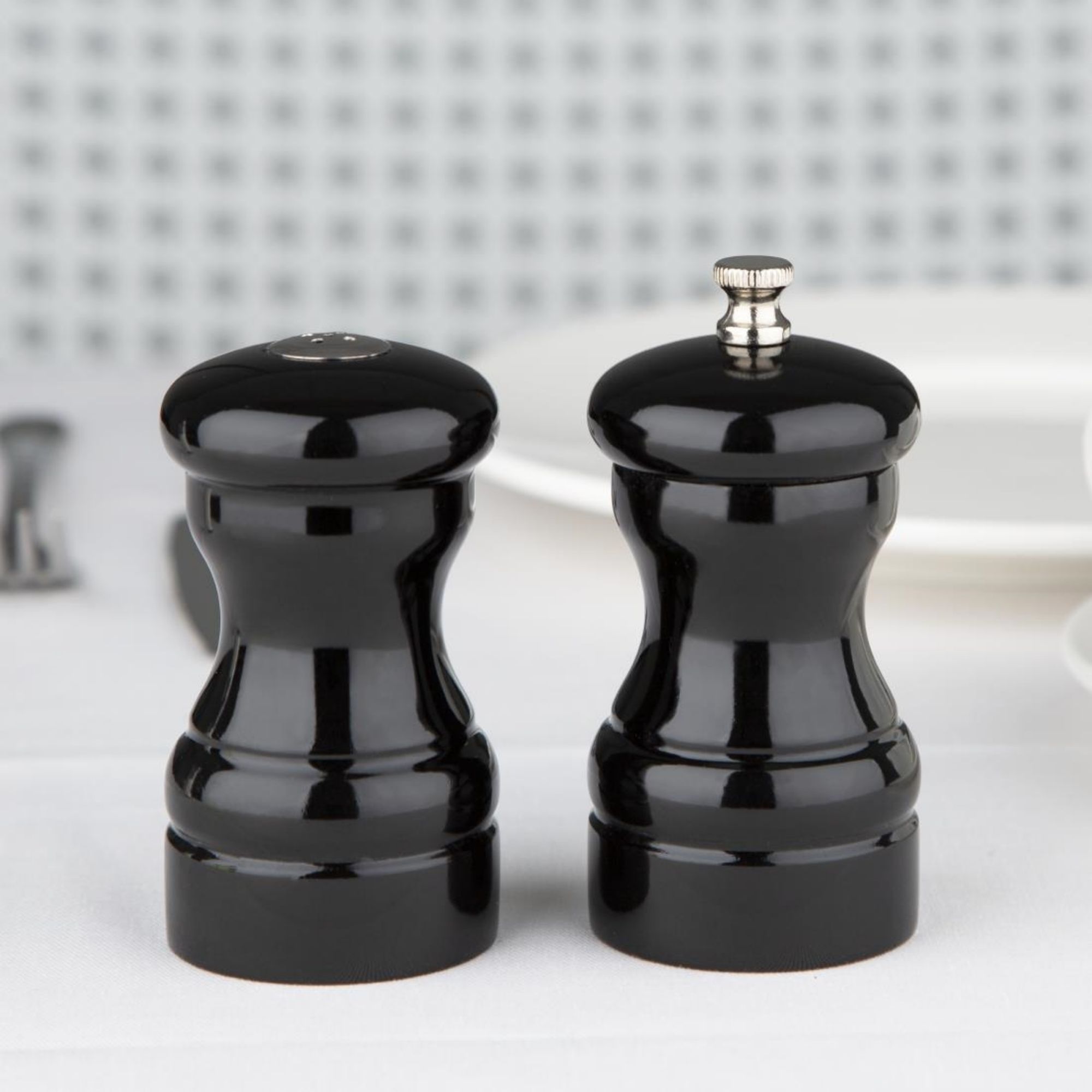 Picture of Olympia Salt and Pepper Set Black