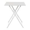 Picture of Bolero Square Pavement Style Steel Table Grey 600mm