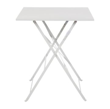 Picture of Bolero Square Pavement Style Steel Table Grey 600mm