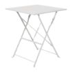 Picture of Bolero Square Pavement Style Steel Table Grey 600mm